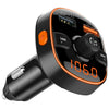 Cross-border Wholesale QC3.0 Fast Charging Car Bluetooth MP3 Player Car FM Transmitter Colorful Atmosphere Light Display