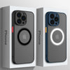 Suitable For Apple 15 Mobile Phone Case Magnetic Absorption IPhone 1413 12 11 Pro Magnetic Anti-fall Matte Protective Cover